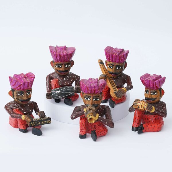 Rajasthani Musician Set: Authentic Handcrafted Ensemble for Cultural Delight Rajasthani Musician Set: Authentic Handcrafted Ensemble for Cultural Delight