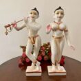 Sacred Radha Krishna Marble Murti – Symbol of Love & Devotion