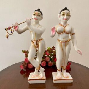 Sacred Radha Krishna Marble Murti – Symbol of Love & Devotion