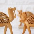 Handcrafted Wooden Camel Figurine