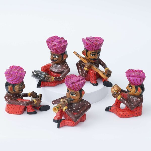 Rajasthani Musician Set: Authentic Handcrafted Ensemble for Cultural Delight Rajasthani Musician Set: Authentic Handcrafted Ensemble for Cultural Delight