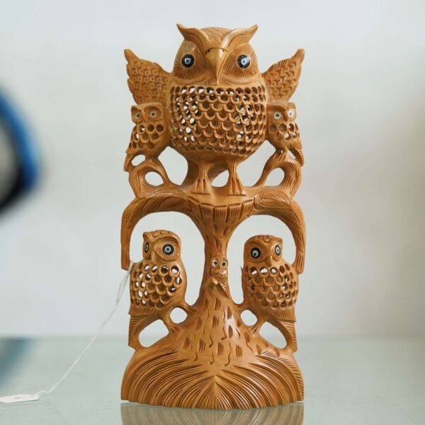 Handcrafted Wooden Owl Stand: Whimsical and Functional Decor Piece Handcrafted Wooden Owl Stand: Whimsical and Functional Decor Piece