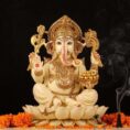 Handcrafted Marble Ganpati Murti – Spiritual Showpiece for Home & Pooja Room