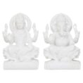 Laxmi Ganesha Idol Marble Murti For Puja Home Diwali Decoration Gifts