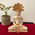 Divine Parasnath Marble Idol – Elegant Jain Murti for Pooja & Décor