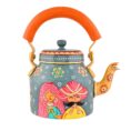 Hand-Painted Aluminium Tea Kettle