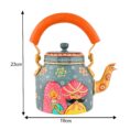 Hand-Painted Aluminium Tea Kettle
