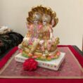 Classic Marble Lord Vishnu Statue – Handcrafted Decorative Idol