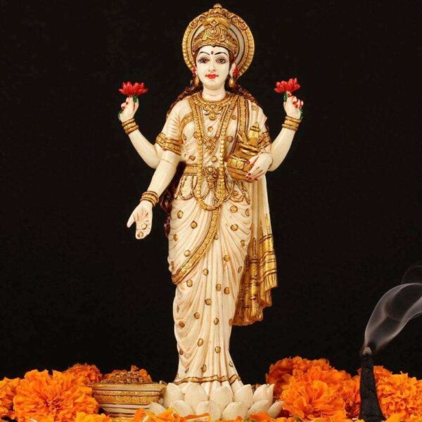 Premium Marble Saraswati Statue – Divine Goddess Idol for Pooja & Gifting