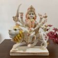 Divine Marble Mata Rani Idol – Handcrafted Showpiece for Home & Temple