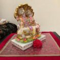 Classic Marble Lord Vishnu Statue – Handcrafted Decorative Idol