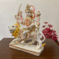 Divine Marble Mata Rani Idol – Handcrafted Showpiece for Home & Temple