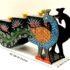Handcrafted Wooden Peacock Sculpture: Exquisite Decor Accent