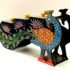 Handcrafted Wooden Peacock Sculpture: Exquisite Decor Accent
