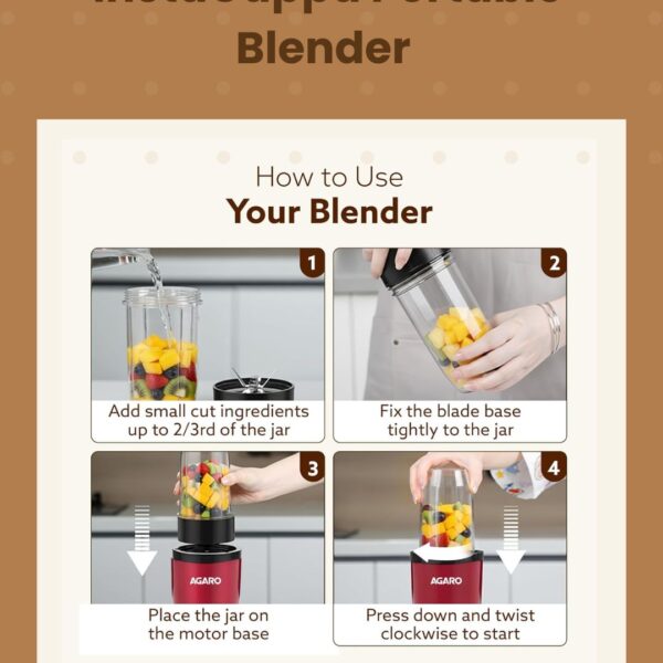 AGARO Portable Blender India Model