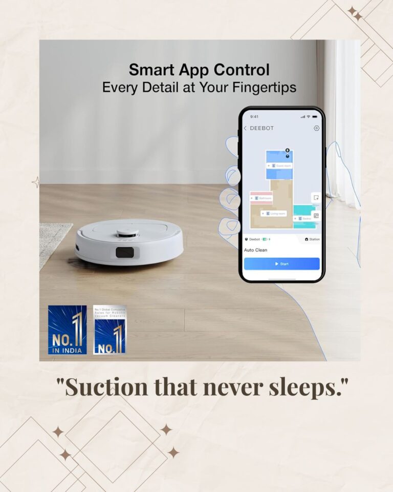 ECOVACS DEEBOT N30 White 2 in 1 Robot Vacuum Cleaner & Mop