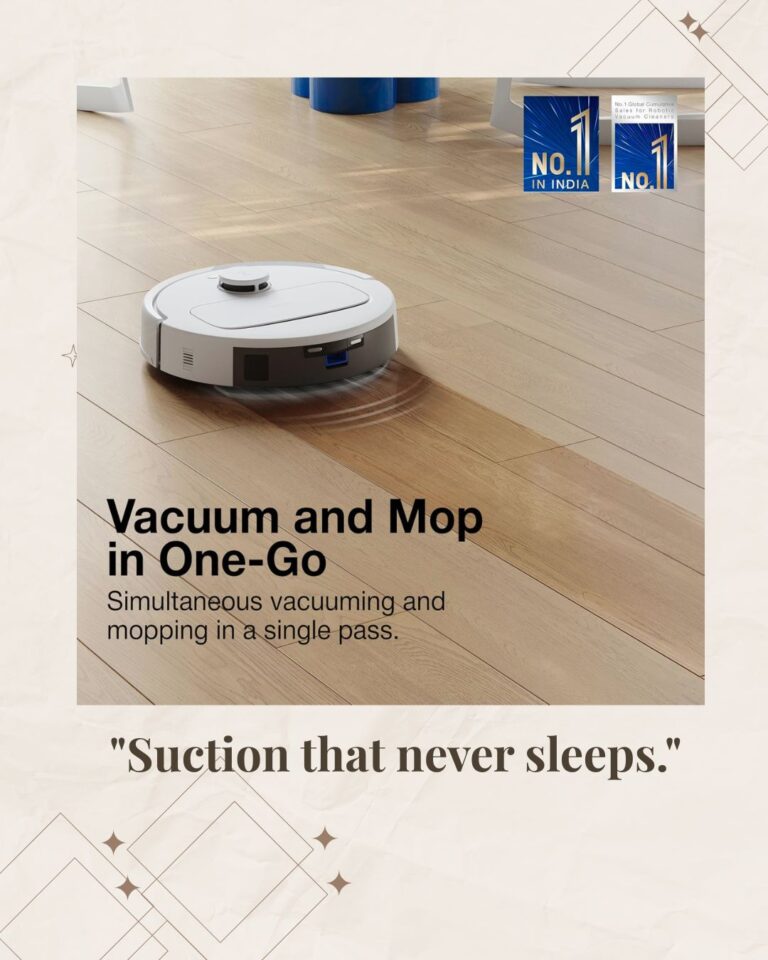 ECOVACS DEEBOT N30 White 2 in 1 Robot Vacuum Cleaner & Mop